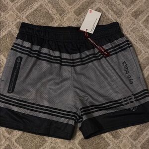 Eye Black Baseball Lifestyle 101 Gray and Black Athletic Shorts